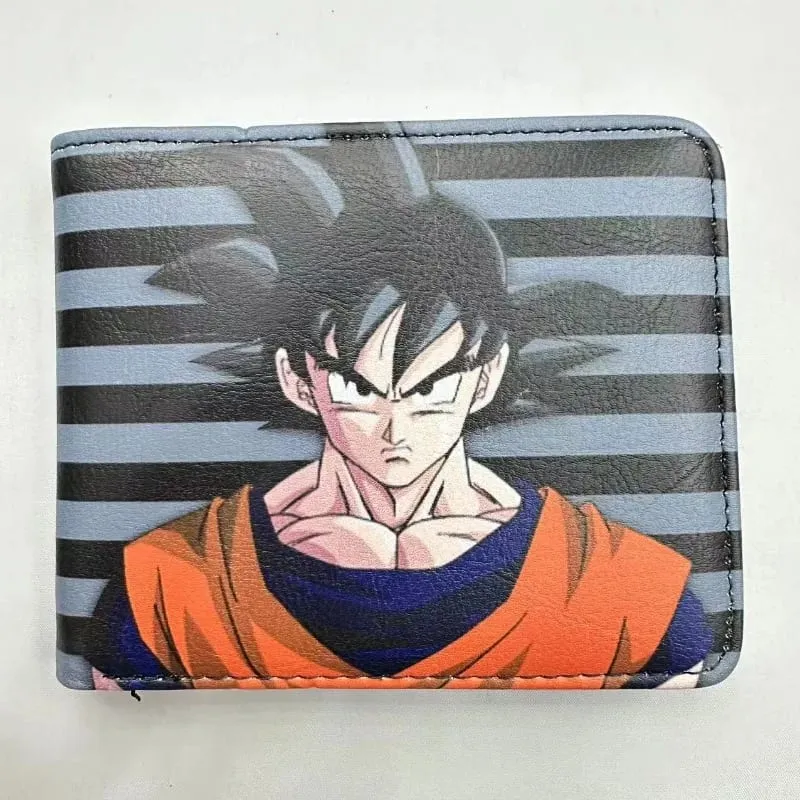 Anime Dragon Ball Peripheral Pu Wallet Simple Fashion Multifunction Folding Coin Wallet Boy Exquisite Holiday Gift