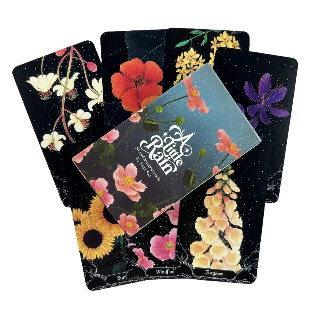 A Little Rain Botanical Oracle card Leisure Party Table Game High Quality Fortune-telling Prophecy Tarot Deck