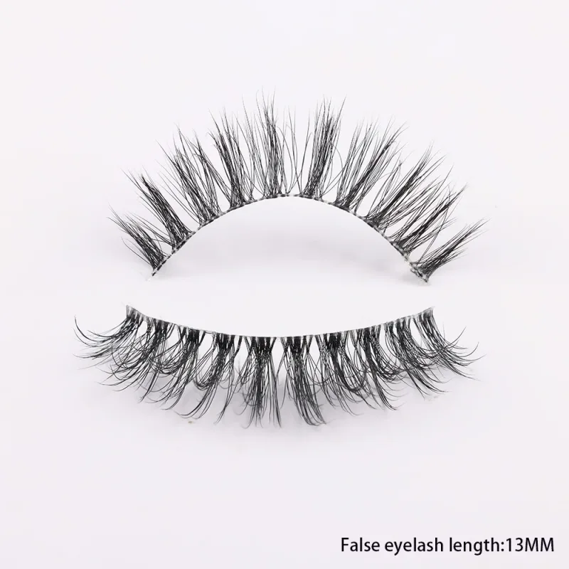 3D Mink Lashes Transparent Band False Eyelashes Natural Fake Eyelash Anime Winged Clear Band Lashes Manga Lashes Makeup