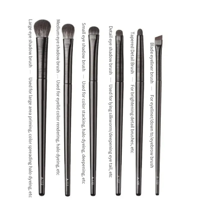 5/6PCS Professional Eyeshadow Brush Set Soft Contouring Eyeliner Eyebrow Makeup Brushes for Women Cosmetic Beauty Tools Kit