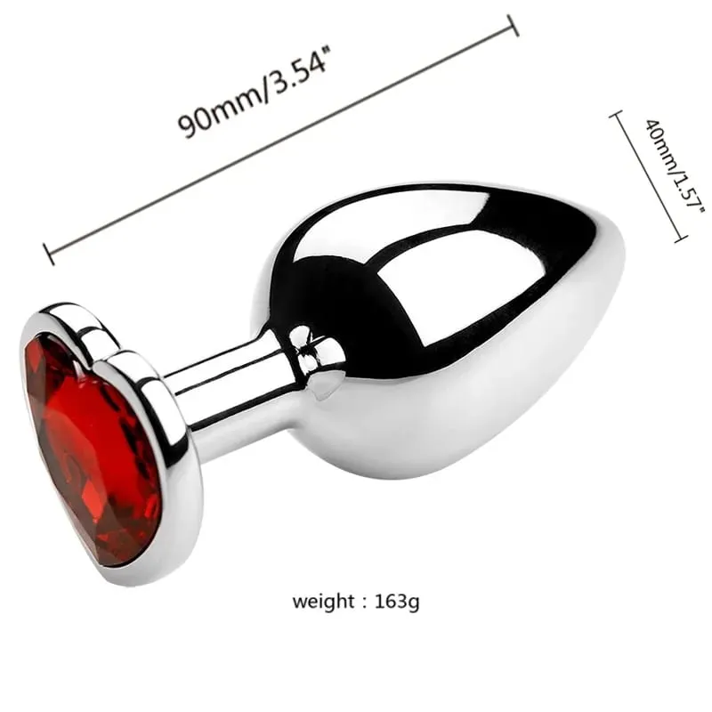 S/M/L Anal Plug Metal Sex Toys For Women Men Adult Crystal Erotic Bullet Butt Plug Stimulator Prostate Massager Adult Products