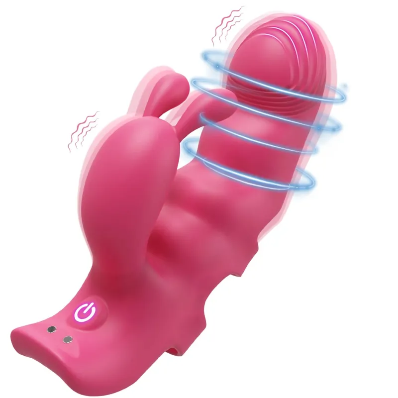 Finger Vibrator for Women Heating Vagina Vibrator Clitoris Nipples Stimulator Female Masturbator Interaction Sex Toy for Couples
