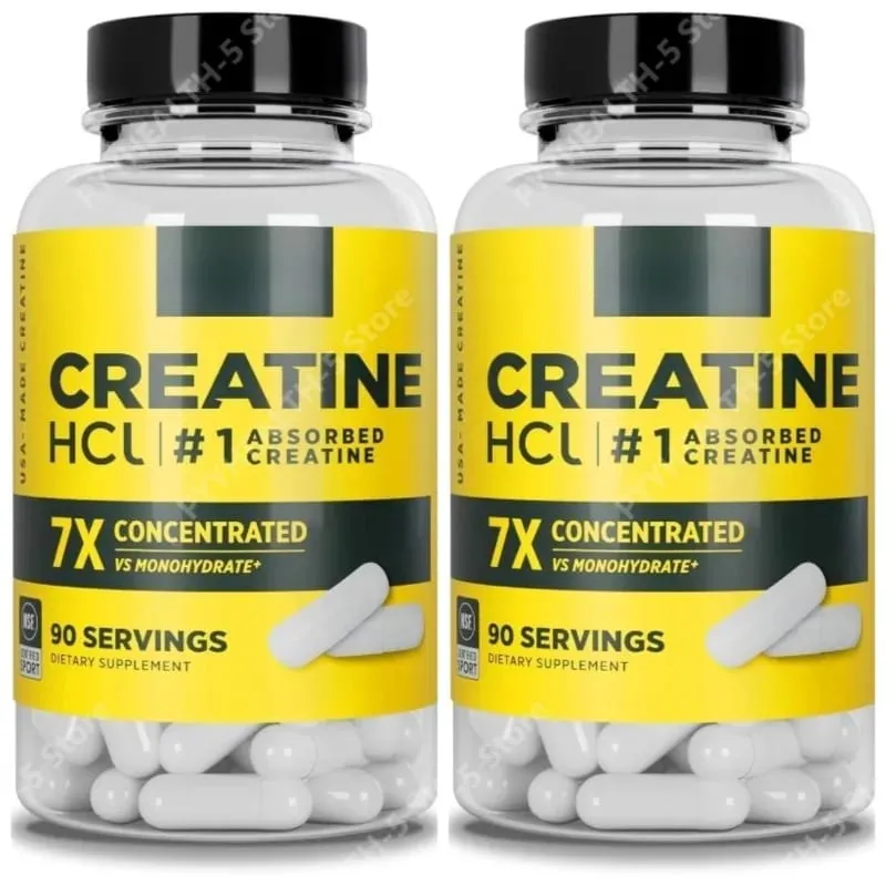 Creatine HCl Capsules Muscle Cognitive Cellular Energy Support | No Bloating or Cramps Creatine Pills (90 Capsules) — image 6