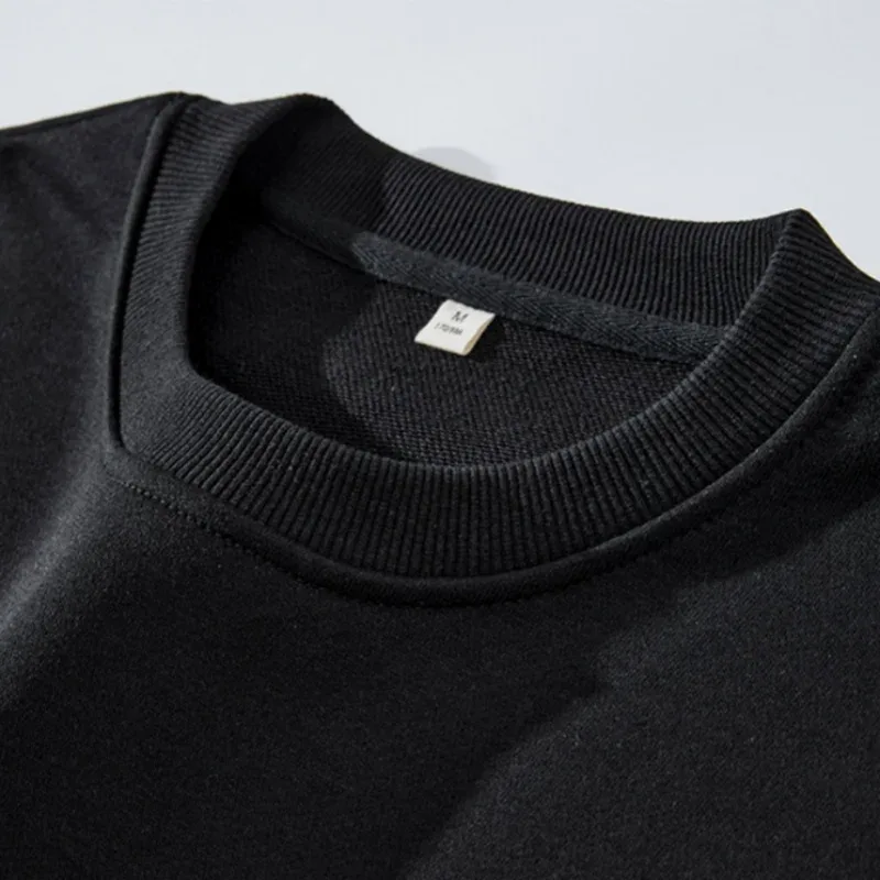 プラスサイズメンズプルオーバーフルコ​​ットンスウェット 5XL 6XL 7XL 秋冬長袖プリントトップス男性服 110kg-180kg
