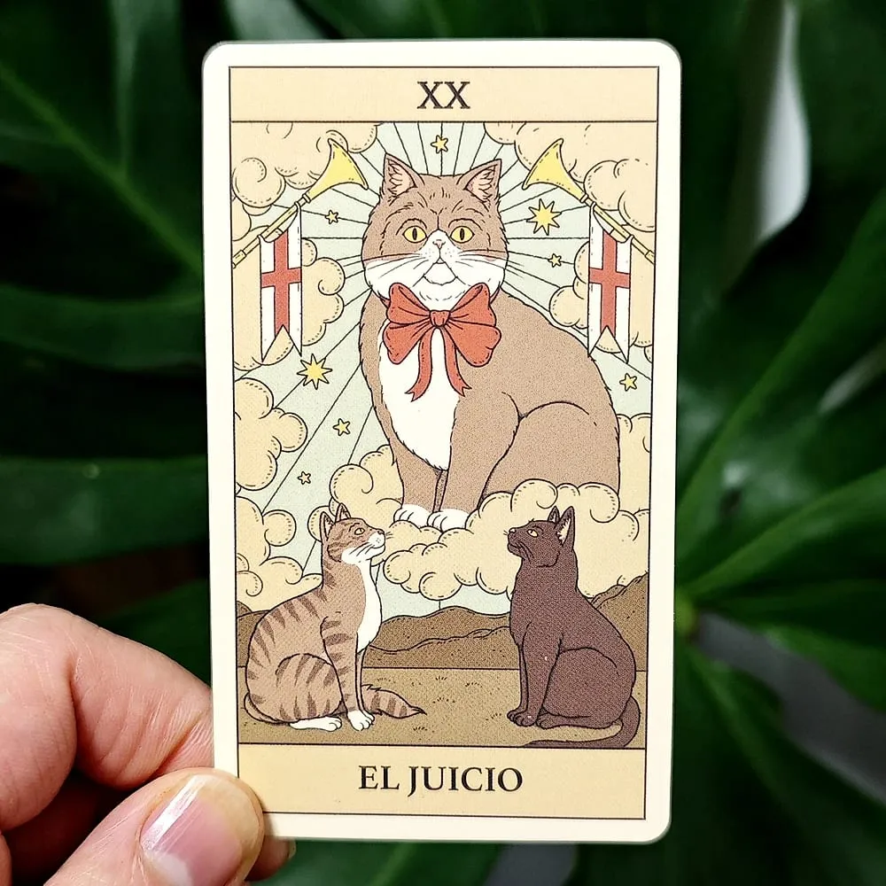 Cats Rule The Earth Tarot 78-Card Deck for The Feline-Obsessed Spanish Edition 10.3*6cm — image 4