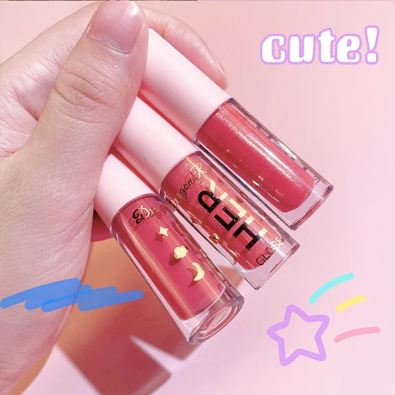 8 Colors Liquid Lipstick Waterproof Moisturizing Long Lasting Shiny Lip Gloss Natural Makeup Jelly Lip Glaze Shimmer Cosmetics