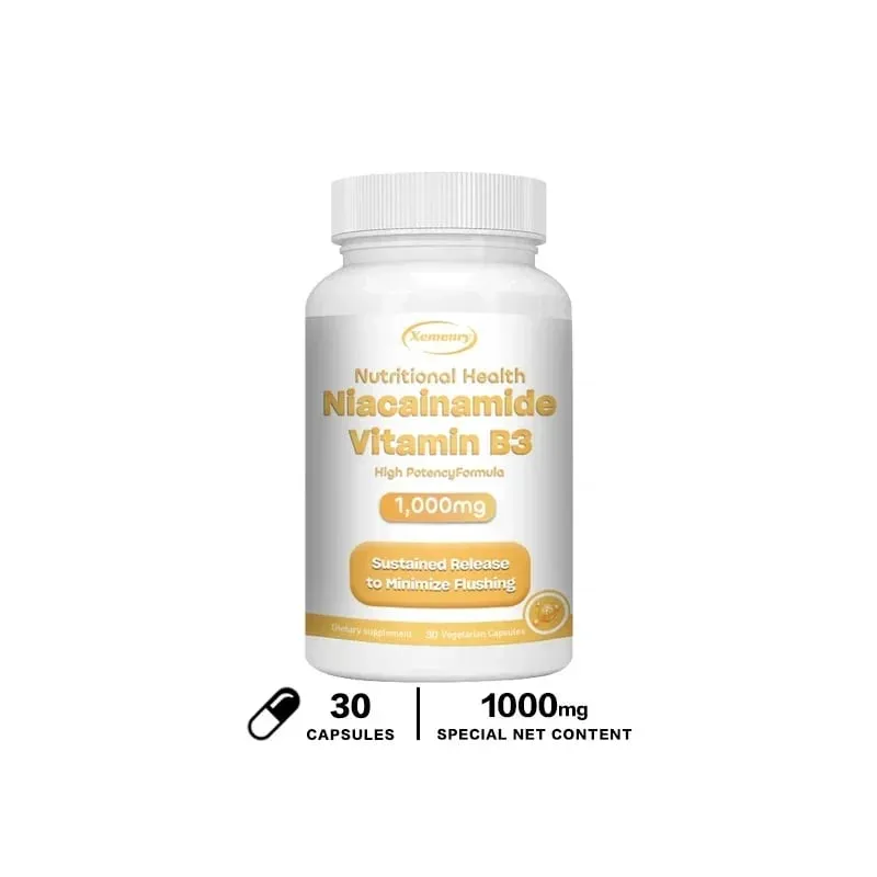 Niacinamide Vitamin B3 1 000 Mg - Dietary Supplement Non-GMO