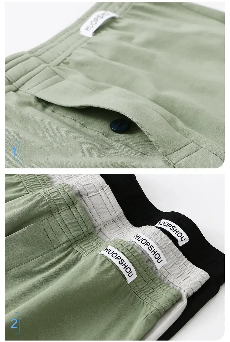Men's Panties Cotton Loose Boxer Shorts Soft Moisture-Wicking Jersey Underwear Plus Size Lounge Summer Stretch Sleep Arrow Pant