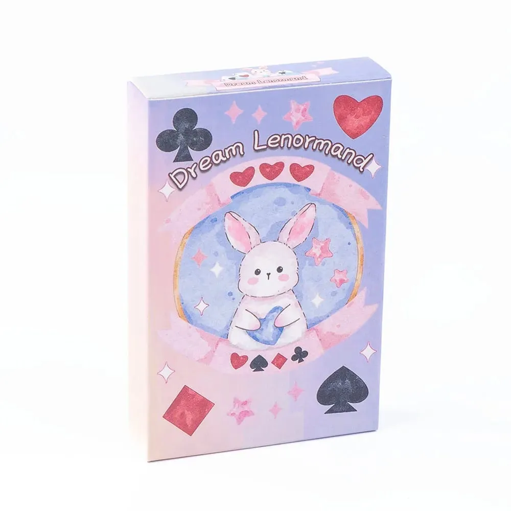Dream Lenormand Tarot Card Deck 43 Cards Oracle Board Game for Kids Family & Friends Perfect Puzzle Leisure Activity 8.9 x 5.7cm