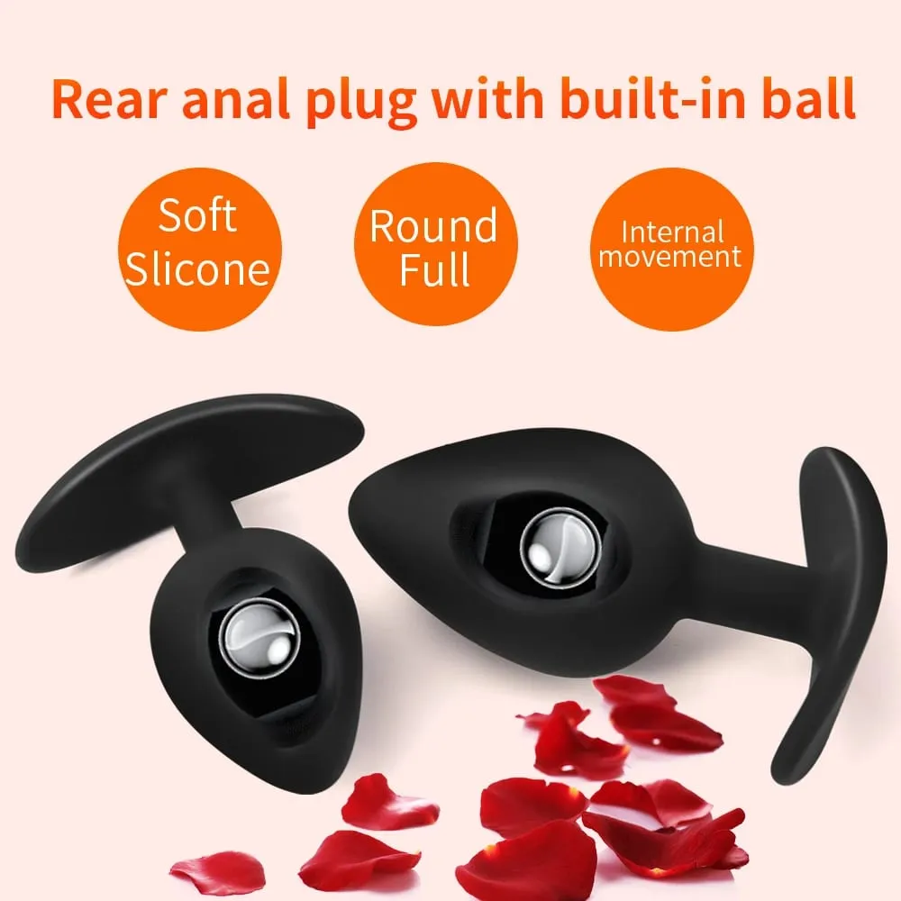 Plug Anal en Silicone, boules intégrées, taille débutant à senior, fesses, Massage du point G, jouets sexuels pour adultes, 1 pièce