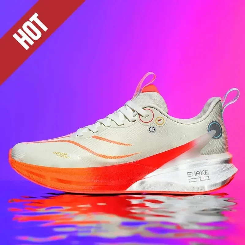 Men Marathon Carbon Plate Air Cushion Running Shoes Breathable Lightweight Outdoor Athletic Racing Training Sports Sneakers