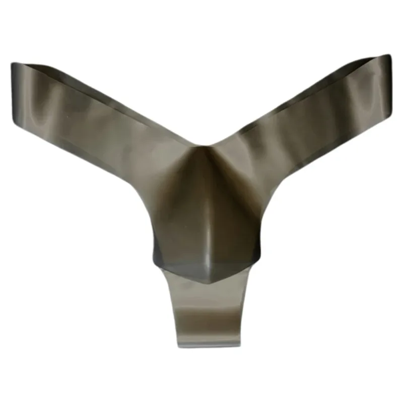 Seamless Mens Latex Underwear Transparent Thongs and Briefs with Pouch Design Low Waist Erotic Lingerie for Men