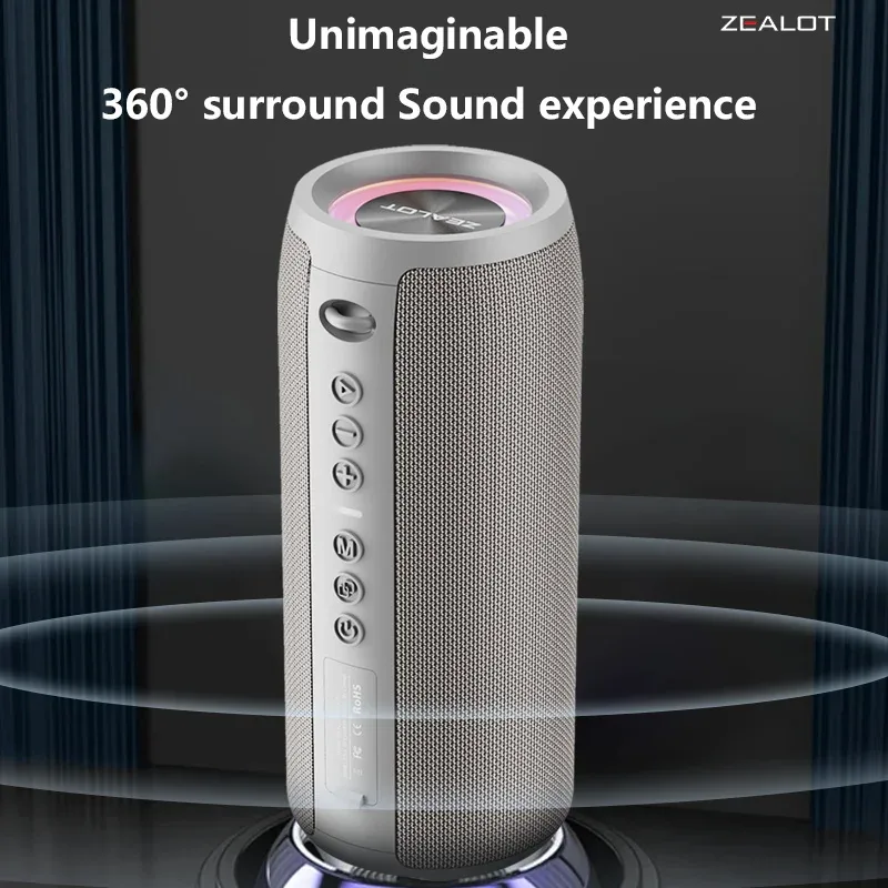 Głośniki bezprzewodowe S51 Pro 40 W Zewnętrzny przenośny głośnik z subwooferem Bateria 5200 mAh 24 godziny odtwarzania Głośne stereo.