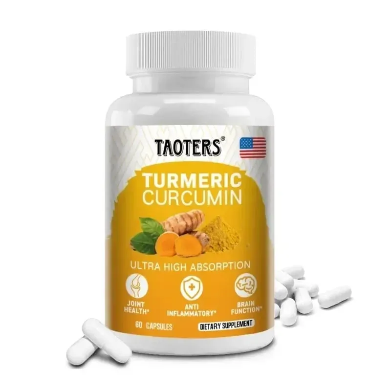 Turmeric Curcumin Capsules Natural Joint Support Relieve Joint Pain Support Brain Health & Heart Health — image 9