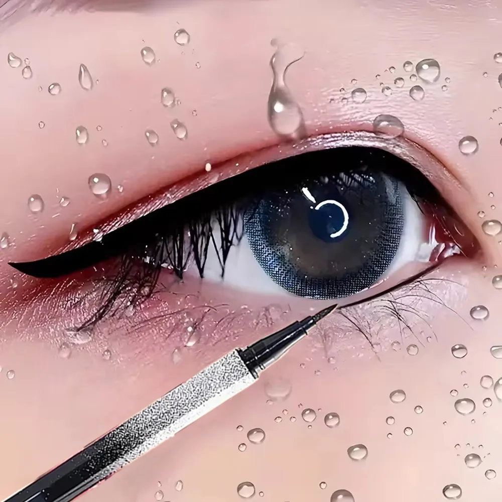 Starry Eyeliner Pen Waterproof & Smudge-Proof Quick-Dry Long-Lasting Matte Finish Multi-Look Eye Makeup Safe for All Skin Types