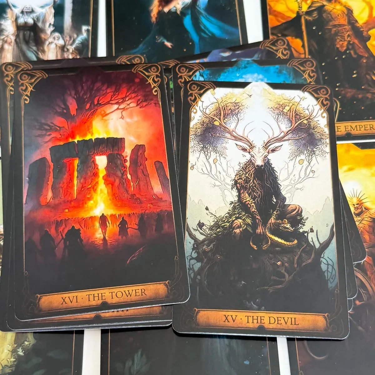 Druidic Tarot Cards 78pcs English Version Mysterious Divination Tarot Deck Board Game — image 6