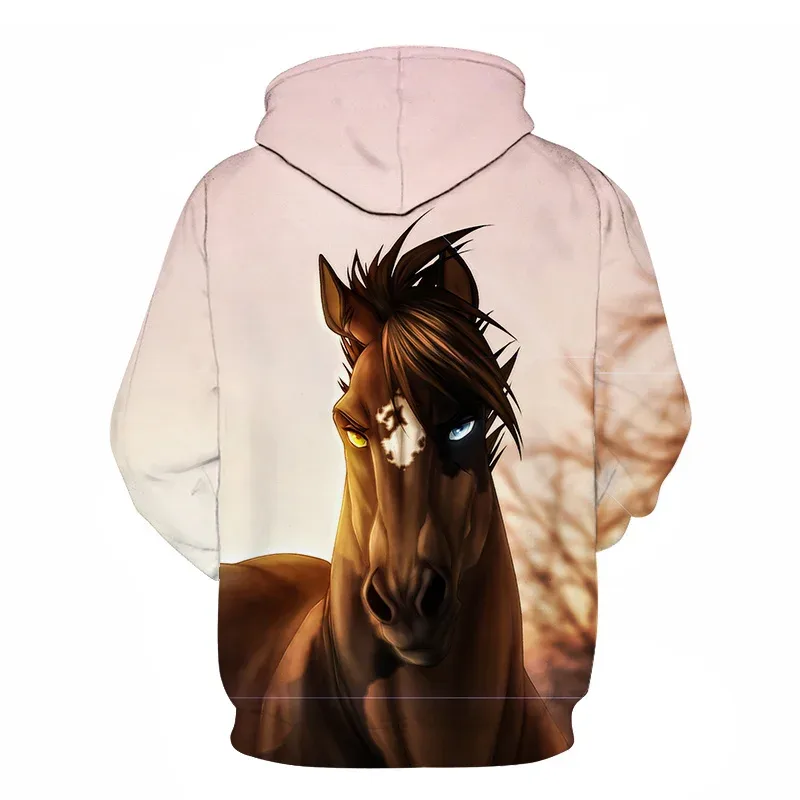 Horse Win Instant Success 3D Print Hoodies Interesting implication Animal Design Men Women Streetwear Pullover Casual Sweatshirt