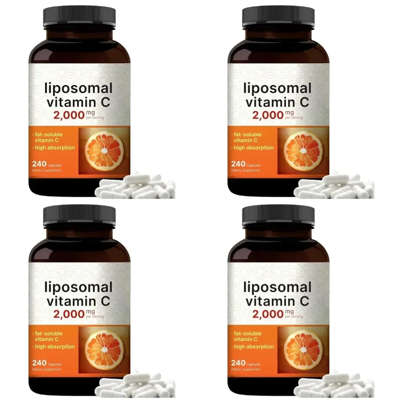 Liposomal Vitamin C 2000mg High Absorption Fat-Soluble 240 Capsules 60 Servings Non-GMO Gluten Free — image 10