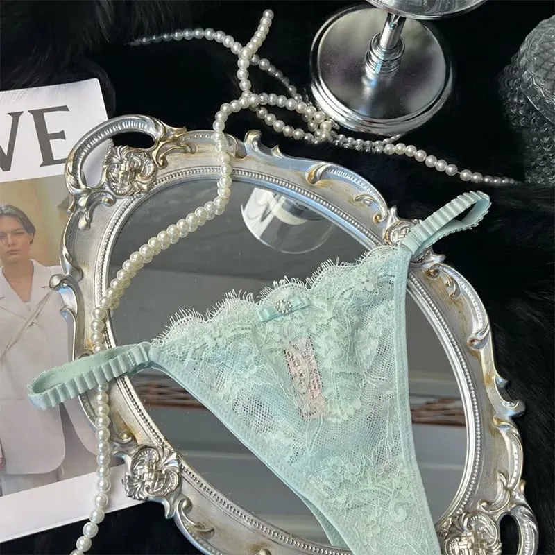 Seluar Dalam Wanita Renda Seluar Dalam Mini Seluar Elegan Fancy Seksi Lutsinar Pakaian Dalam Wanita Pakaian Intim Pinggang Rendah G-String