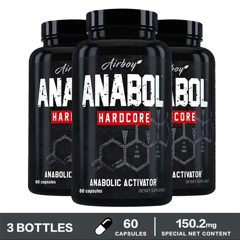 Anabol Hardcore Supplement - Muskelvækst Forbedret udholdenhed Stress og humørlindring og generel sundhed