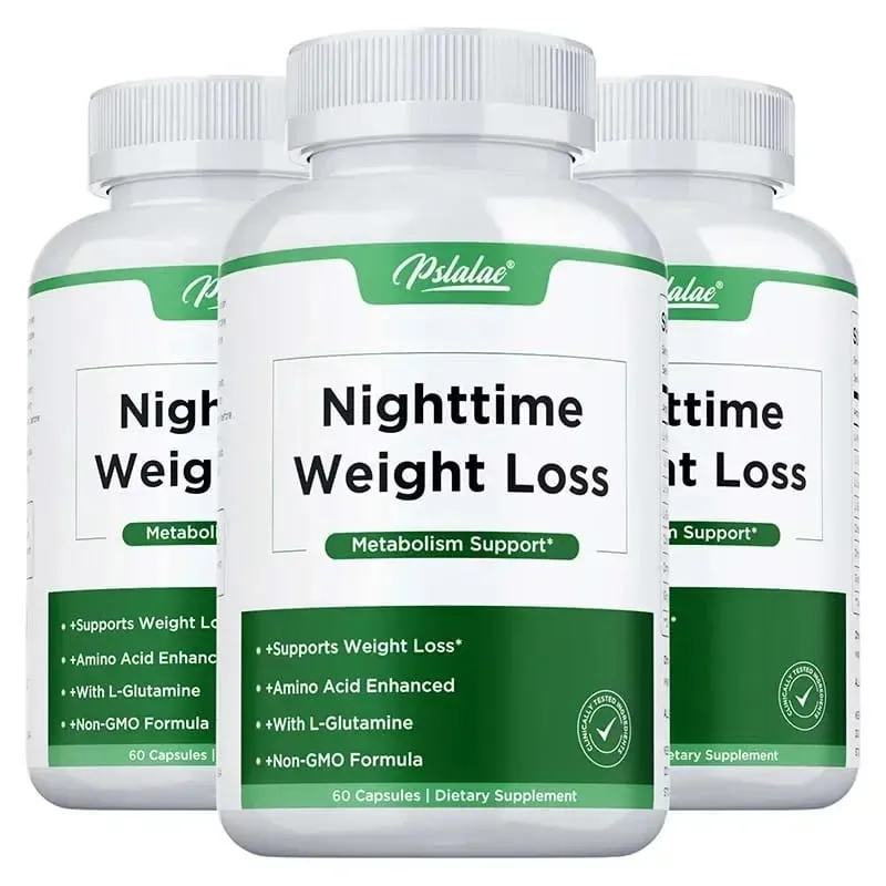 Nighttime Weight Loss Supplements - Appetite Suppressant Burns Fat Improves Digestion Promotes Sleep and Relaxation