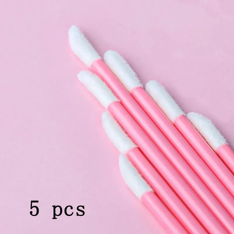 Makeup Brushes 5/50/100 Pcs Black Lip Brushes Applicator Eyelash Brushes Gloss Lipstick Wands Cosmetic Professional Make Up Tool