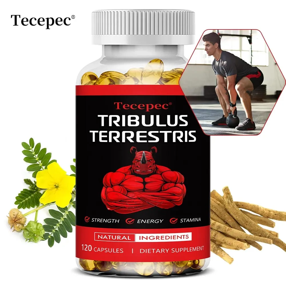 Tribulus Terrestris Extract Capsules - with Maca Ashwagandha - Energy Endurance & Natural Energy Non-GMO — image 1