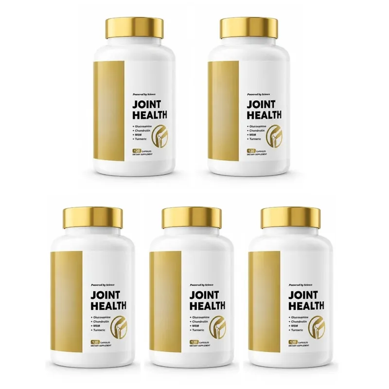 Joint Health Capsules with Glucosamine Sulfate Chondroitin Sulfate MSM Turmeric Boswellia Extract Mobility Support 120 Capsules