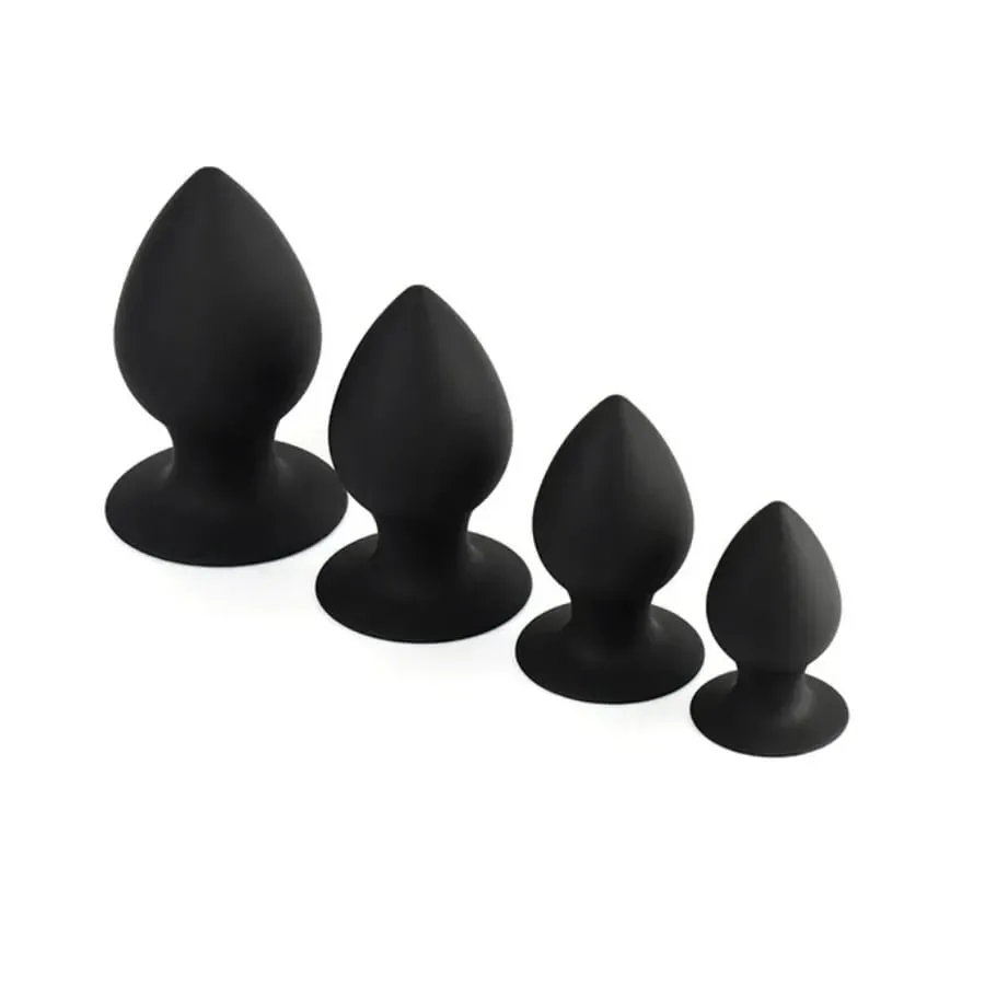 Anal Butt Plug Training Sets 3Size Silicone Sex Toys Anal Butt Plugs Trainer Kit Anal Sex Toys for Men Women Couple Beginners