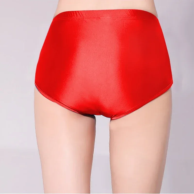 Glossy Seamless Spandex Shorts Silky Smooth Sexy Solid Pants High Waist Tights Biker Running Workout underwear men briefs