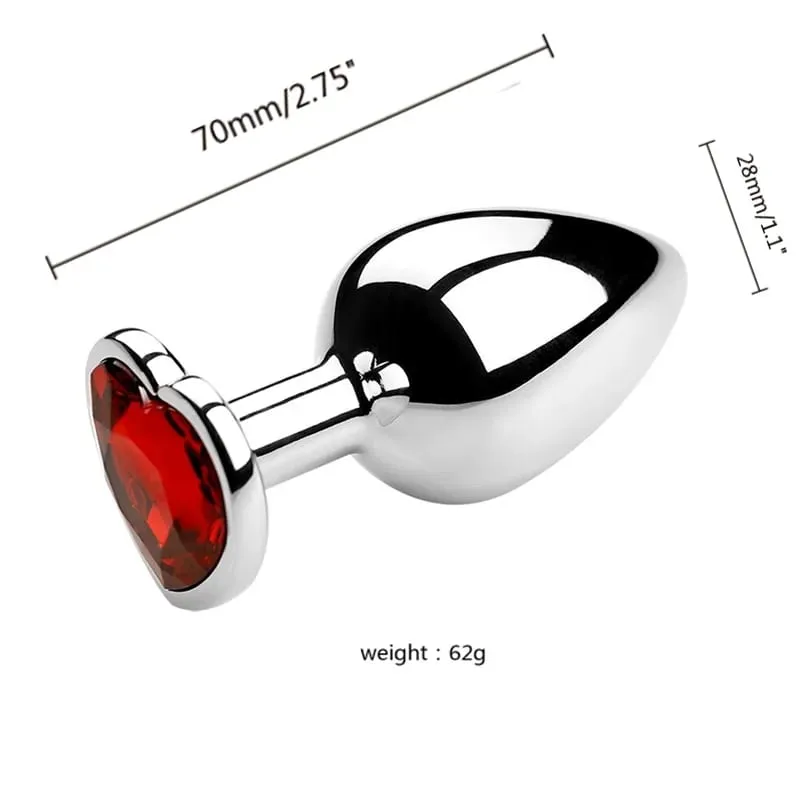 S/M/L Anal Plug Metal Sex Toys For Women Men Adult Crystal Erotic Bullet Butt Plug Stimulator Prostate Massager Adult Products