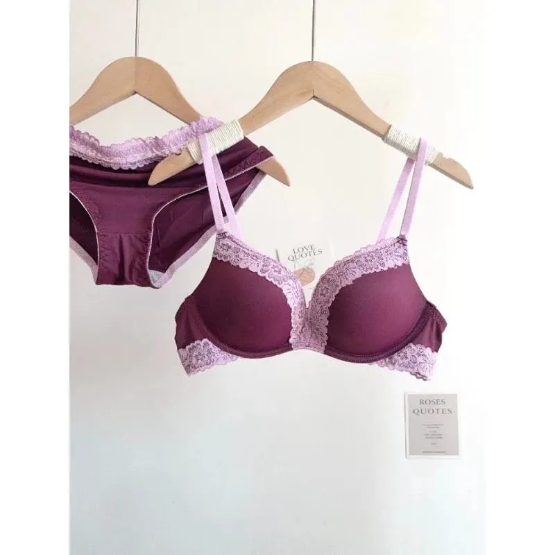 Women Sexy Leopard Print Lingerie Set Wireless Invisible Push Up for Small Breasts Adjustable A To C Cup sheer Lace Pure Style