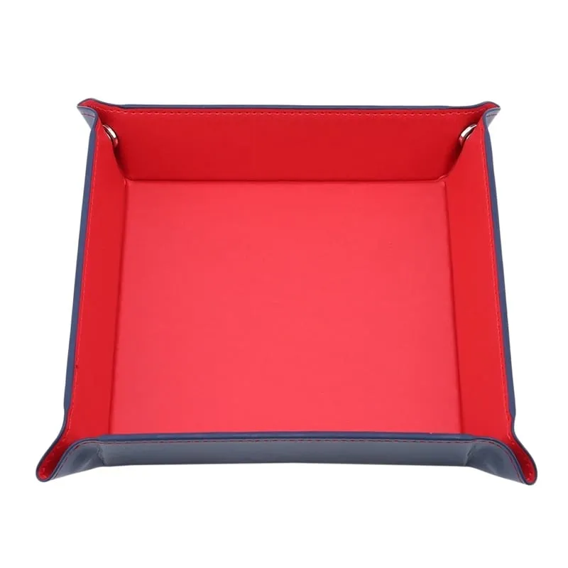 Game Dice Tray Solid Color Dice Box Games Dice Storage Portable Folding Dice Storage Rolling Tray For Use