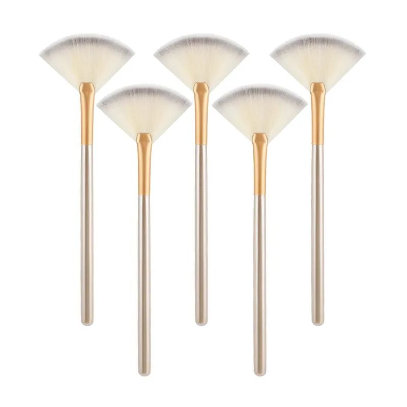 Pinceaux de maquillage pratiques pour le visage, en éventail, doux et portables, pour masque, outils cosmétiques pour dames et filles, charme des ongles, beauté, nouvelle collection