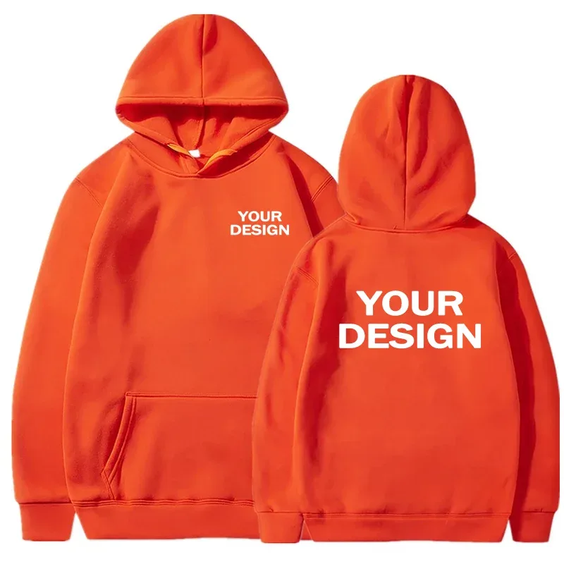 Niestandardowe nadruki Męskie damskie bluzy Luźna odzież na co dzień Bluzy w jednolitym kolorze Z długim rękawem Z kapturem Osobowość Streetwear Bluzy