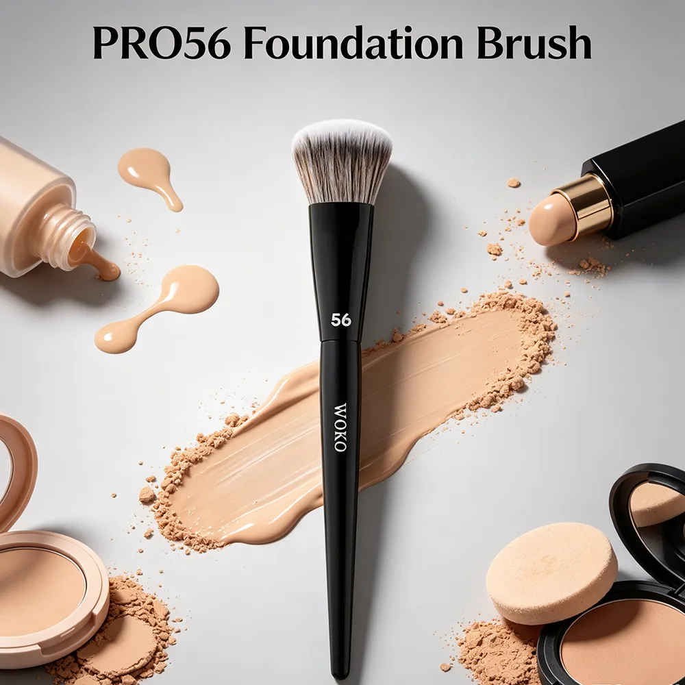 PRO 56 Foundation Brush Face Contour Foundation Makeup Brushes Foundation Liquids Cream Blush Powder Blending Makeup Tool — image 4