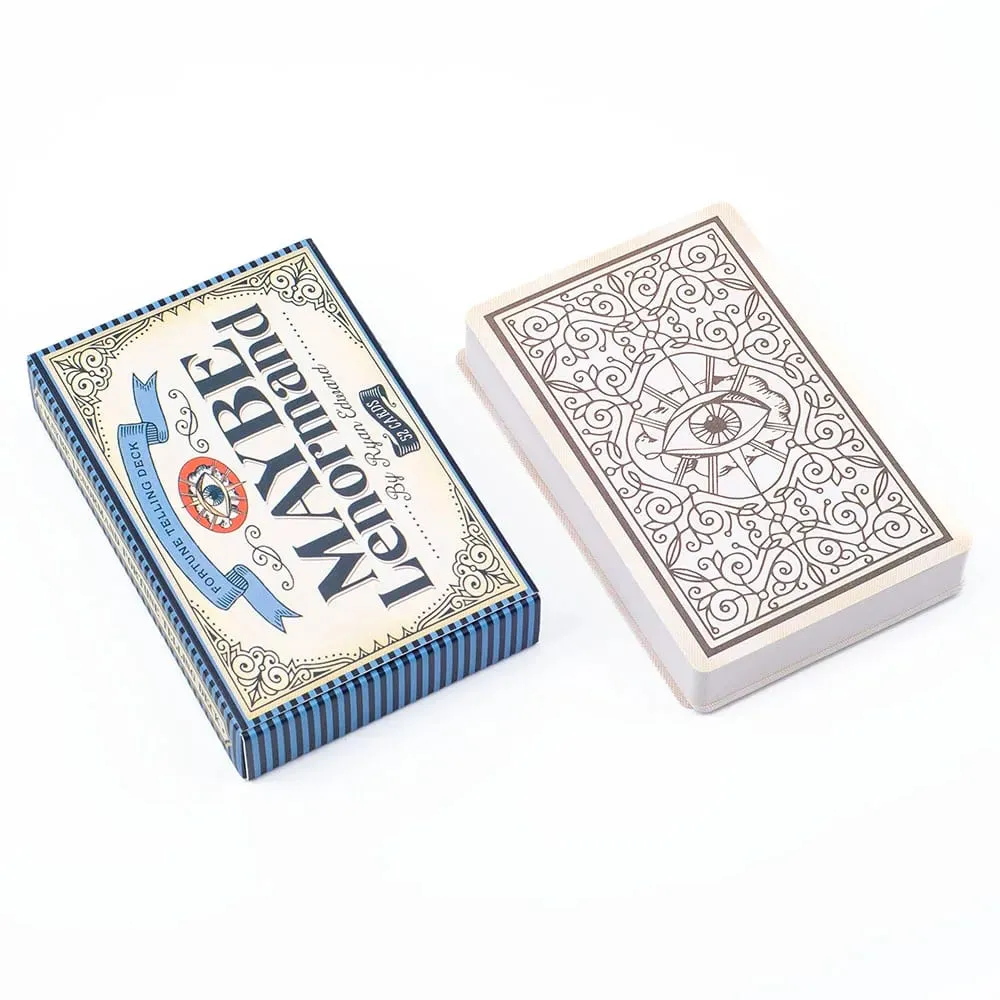 Maybe Lenormand 52 Cards Deck - Beginner-Friendly Fate Divination Tarot for Fortune Telling Party Board Game 9.7x6.3cm