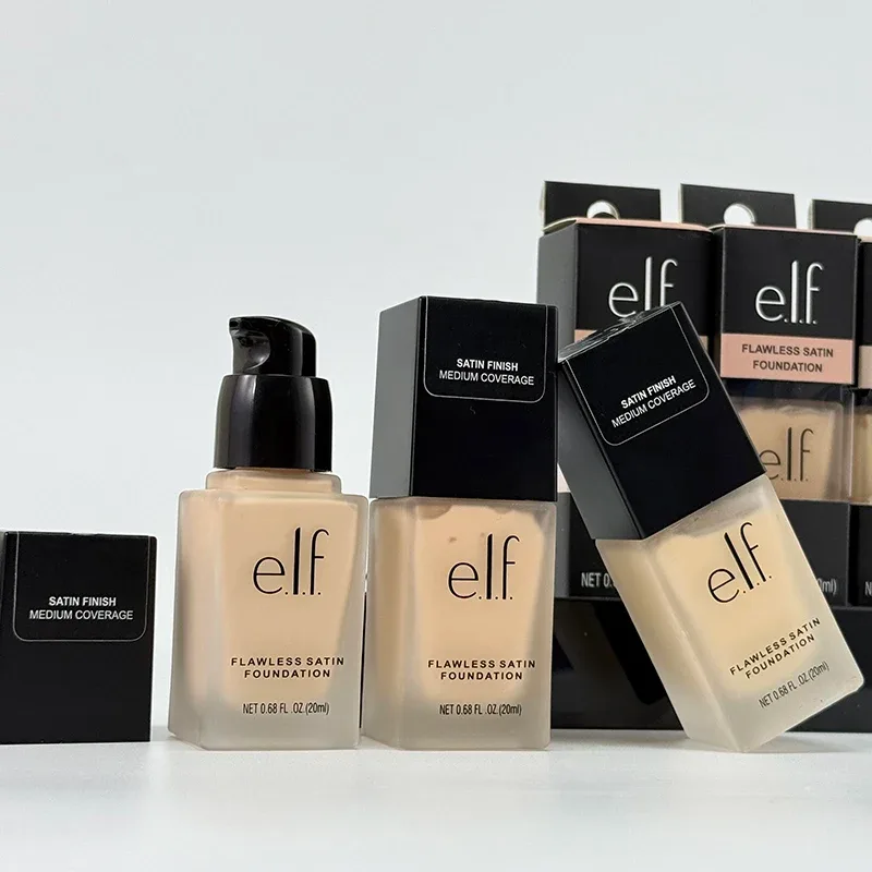 Elf Full Coverage Liquid Foundation Naturally Covers Flaws Cosmetics Flawless Satin Liquid Foundation Lasting Oil Control Makeup