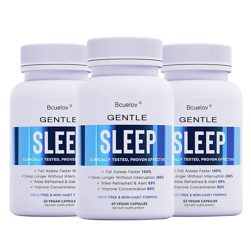 Sleep Supplement - with Magnesium Combats Nighttime Sleep Restores Sleep Quality Prolongs Sleep Time and Relieves Stress