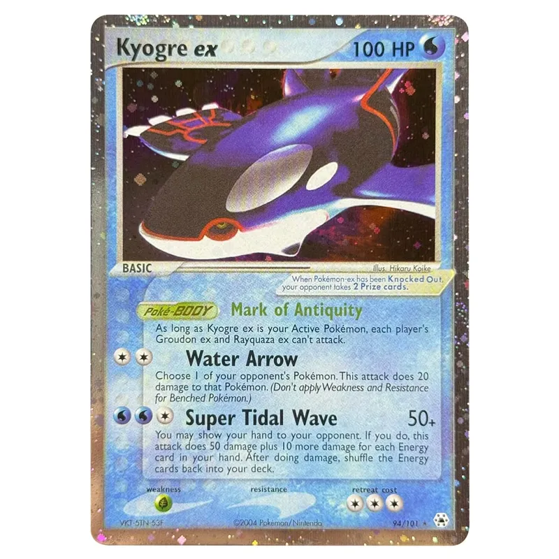 บัตรพร็อกซี โฮโลแกรม Emerald Cacturne Rayquaza ตำนานที่ซ่อนอยู่ Kyogre Crystal Guardians Alakazam Star Flareon Metagross