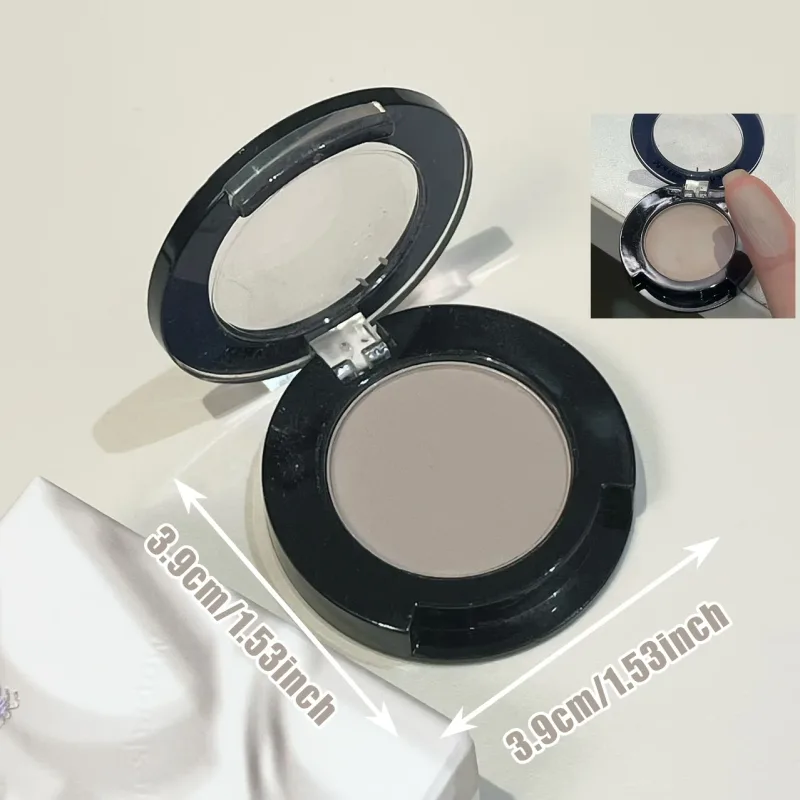 Single Matte Eyeshadow with Brush Low Saturation Color under Eye Highlighting Multi Use Makeup Ideal for Holiday Gifting