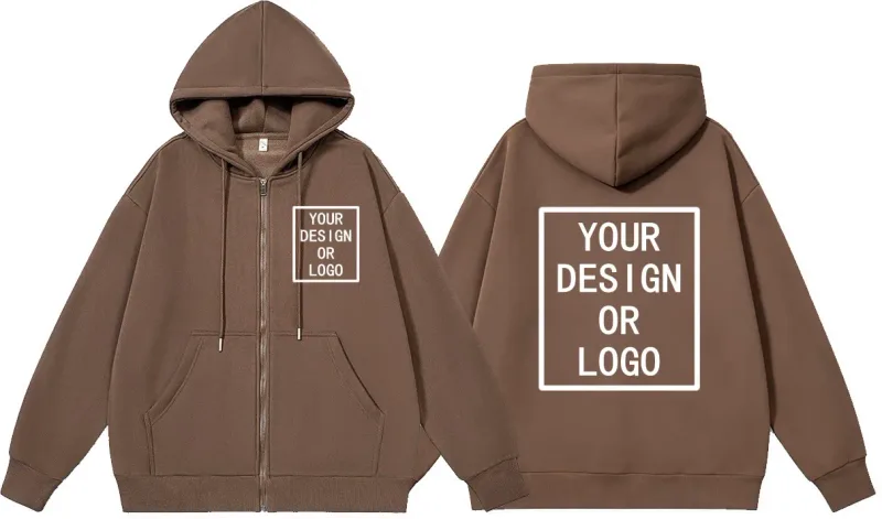Custom Your Own Design Brand Logo/Picture Personalized Custom Men Women DIY Zipper Hoodies Sweatshirt Casual Hoody New Pullover