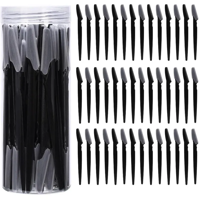 40Pcs Eyebrow Trimmer Makeup Beauty Tools Safe Eye Brow Razor Face Body Hair Removal Shaver Blades Woman Eyebrows Shaping Knife