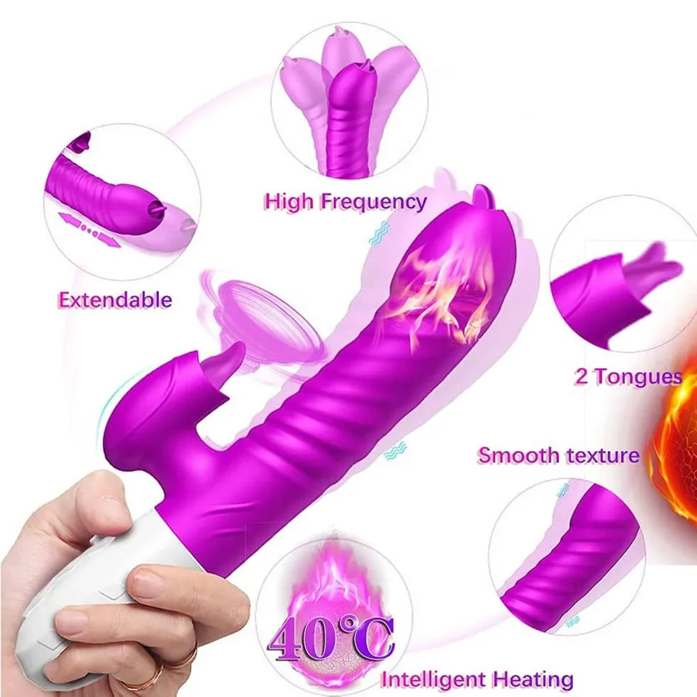 Nhanh Đạt Cực Khoái Máy Rung Dương Vật Giả Nữ Liếm Làm Nóng Máy Rung Âm Vật Điểm G Kích Thích Vibro Nữ Clit Hút Đồ Chơi Tình Dục Người Lớn