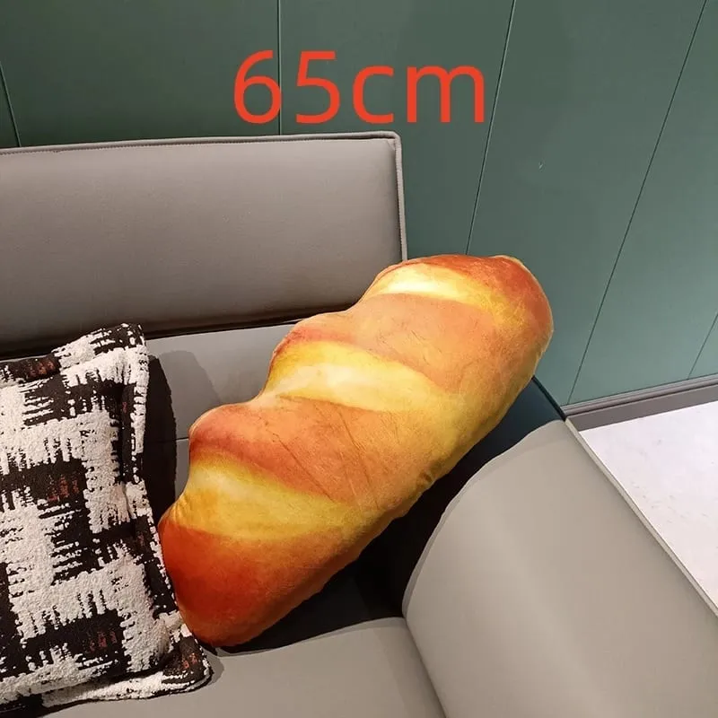 Simulasi Bantal Raksasa Kawaii Roti Besar Boneka Bantal Mewah Mainan Bantal Makanan Lucu Lembut untuk Anak-anak Hadiah Ulang Tahun Natal Anak-anak
