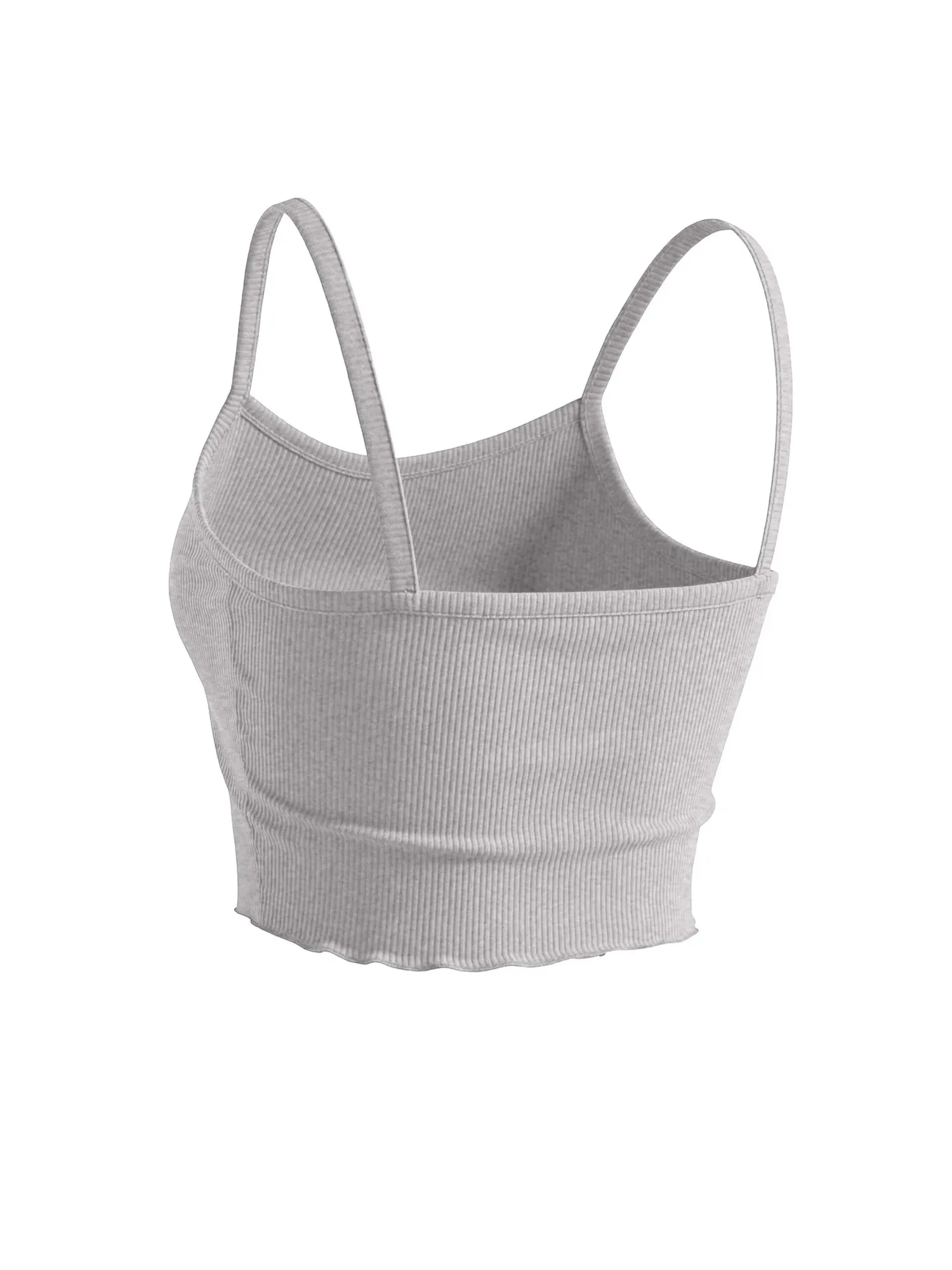 2026 New Ribbed Knit Crop Top Sleeveless Low Cut Cami Bodycon Slim Fit Basic Vest for Streetwear & Vacation