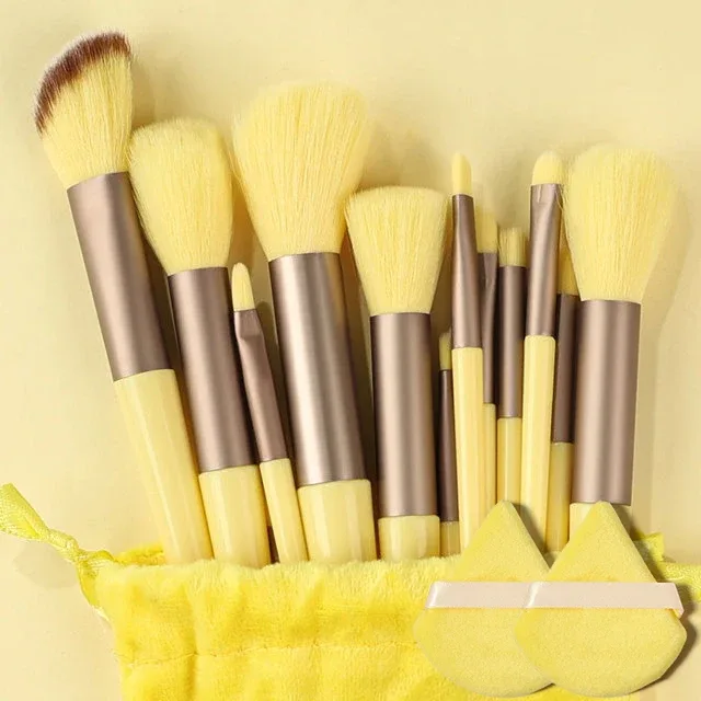 Professional 13PCS Makeup Brushes Set 2 Powder Puff Sponge for Cosmetics Foundation Blush Eyeshadow Blending Brush Beauty Tools — image 18