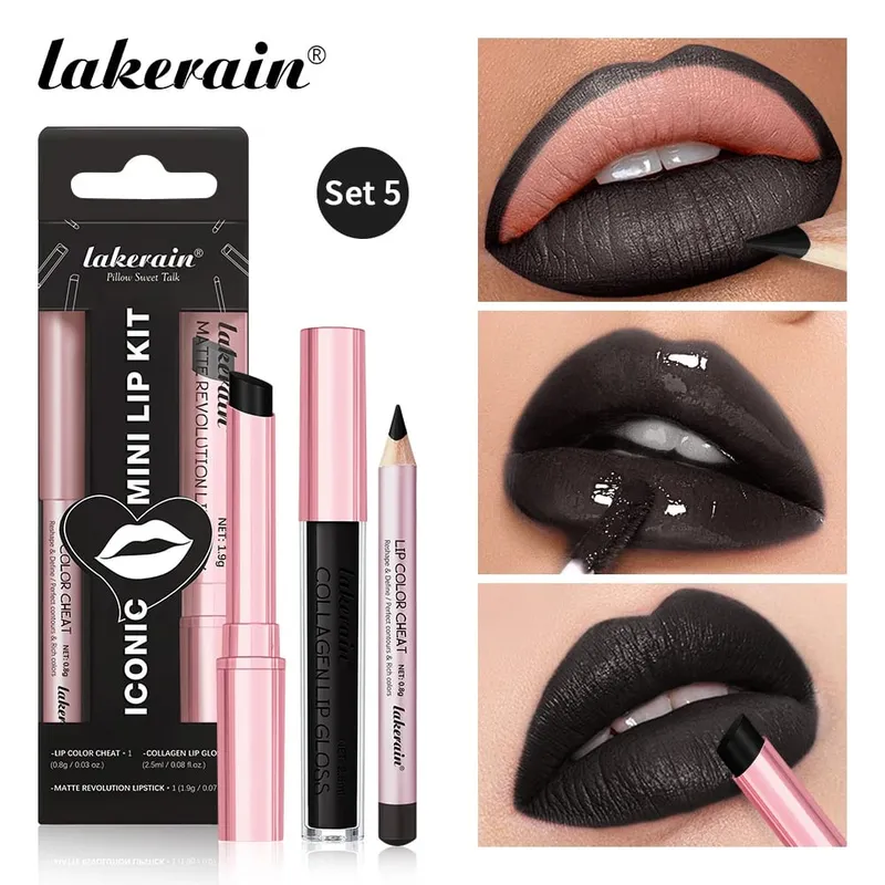 Halloween Witch Costume Makeup Set With Drawstring Bag Eyeshadow Lipstick Eyeliner Brow Face Paint for Halloween Cosplay Party