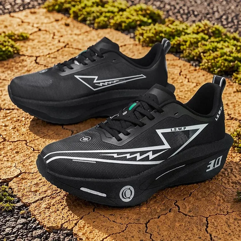 Men's Casual Sports Shoes Soft-Soled Road Running Shoes Lightweight Breathable Non-Slip Wear-Resistant Trendy and Versatile Daily Jogging Sneakers