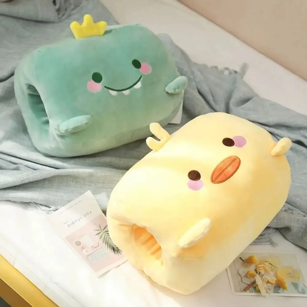 Creative Hand Warmer Pillow Super Soft Keep Warm Office Nap Pillow Animal Hand Hold Pillow Stuffed Men Women